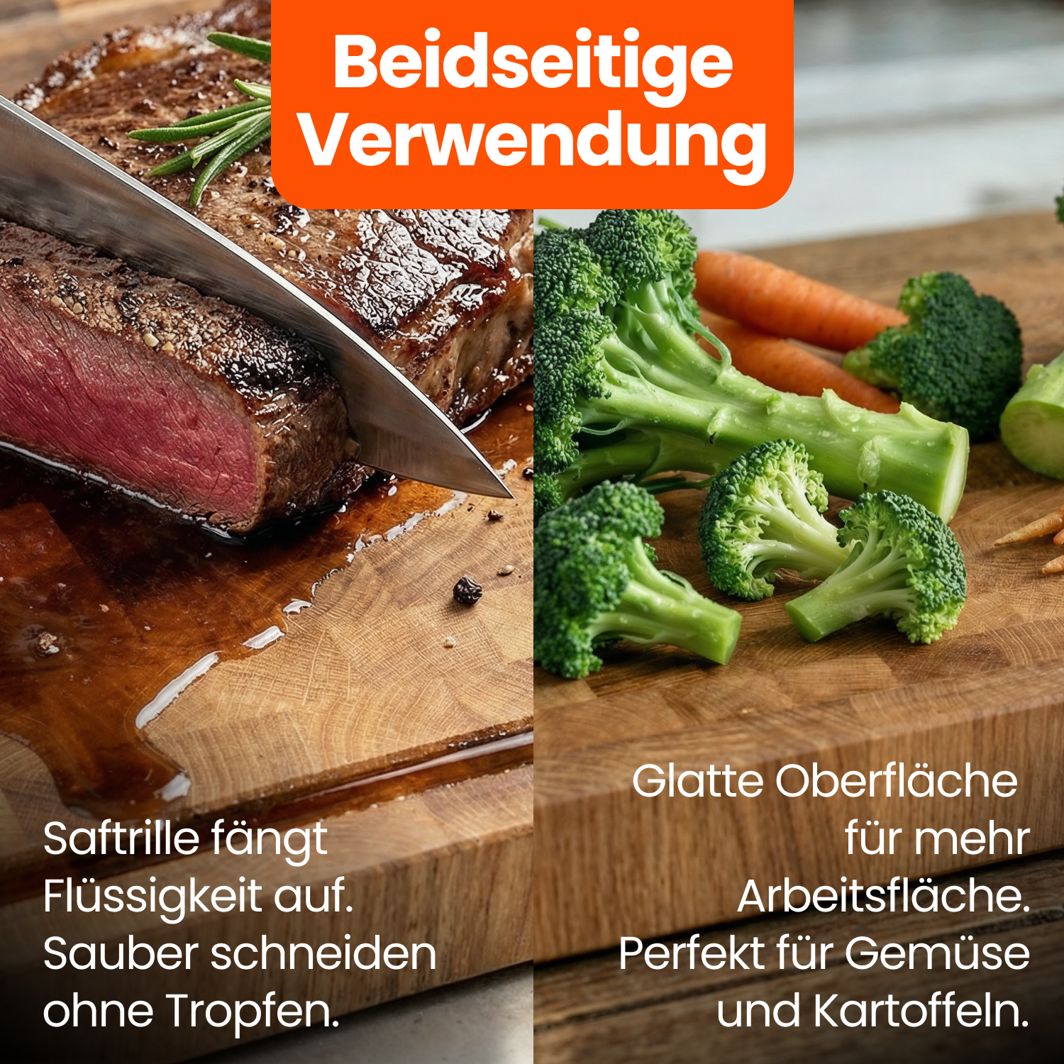 Plan de travail en bois de bout de chêne