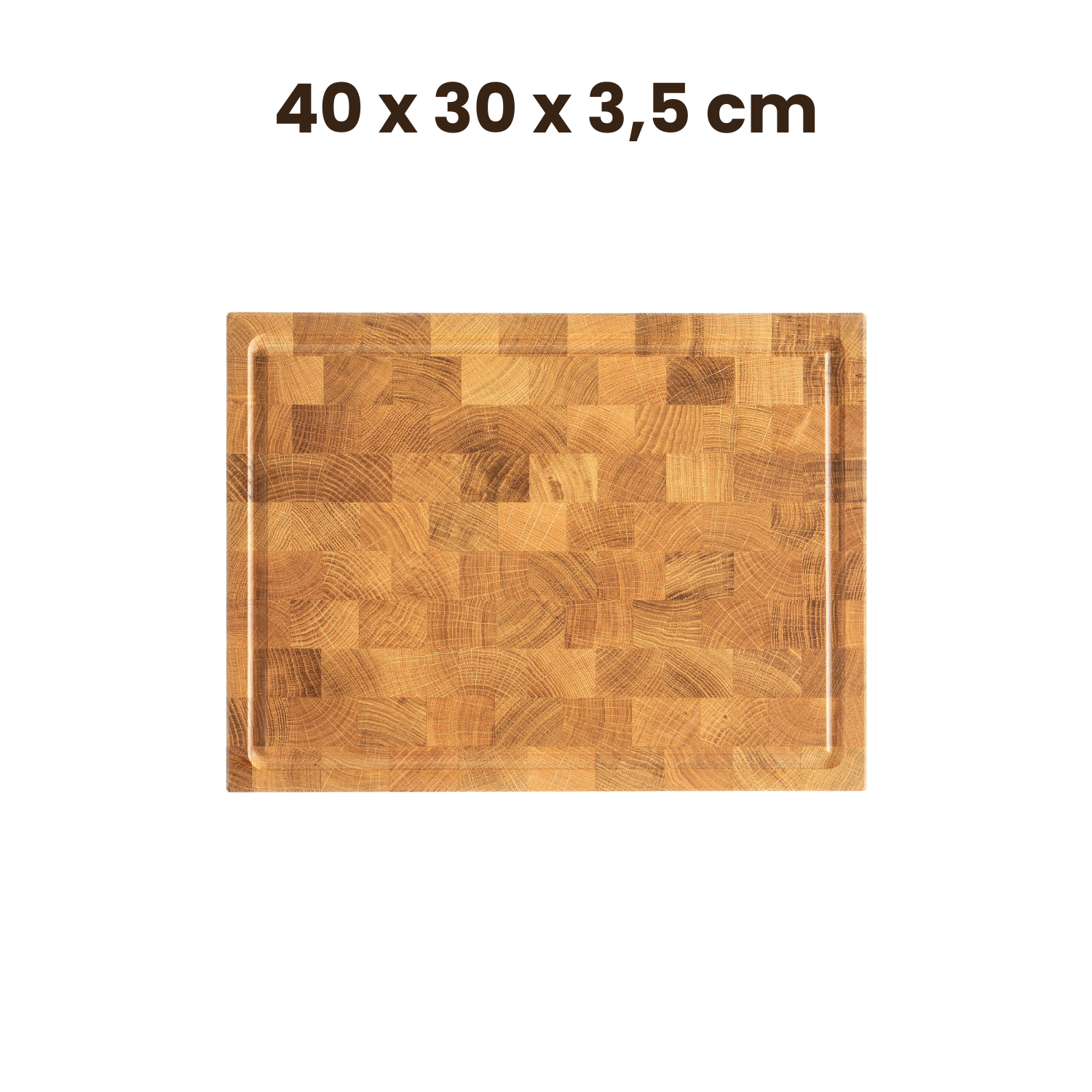 Plan de travail en bois de bout de chêne