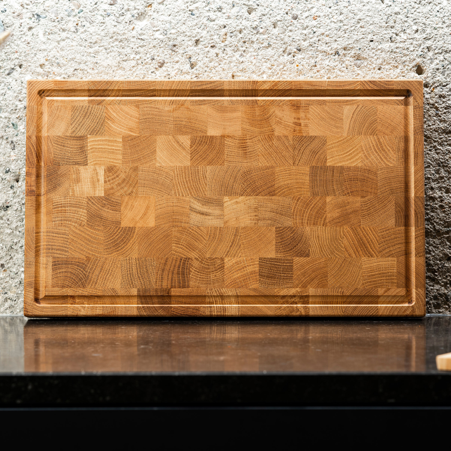 Plan de travail en bois de bout de chêne