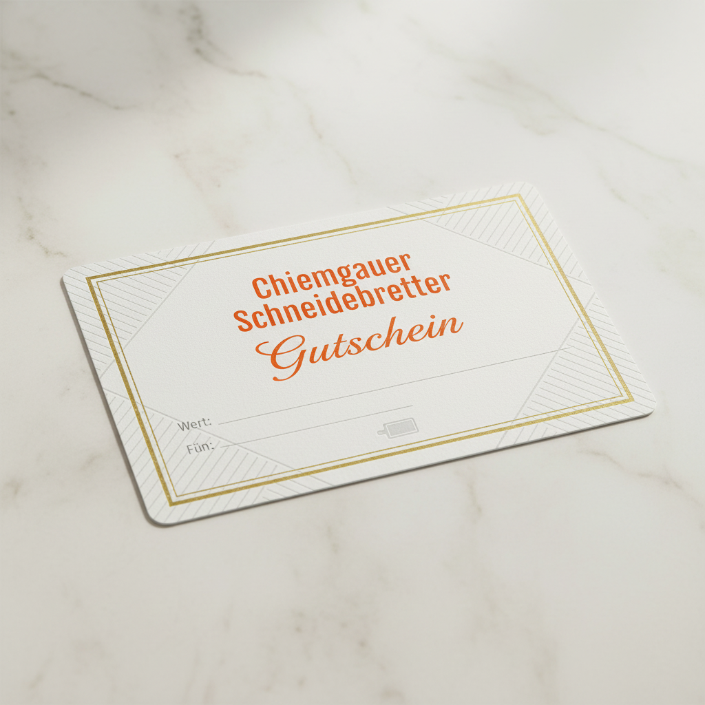 Chiemgauer-Schneidebretter Gutschein - Chiemgauer-Schneidebretter